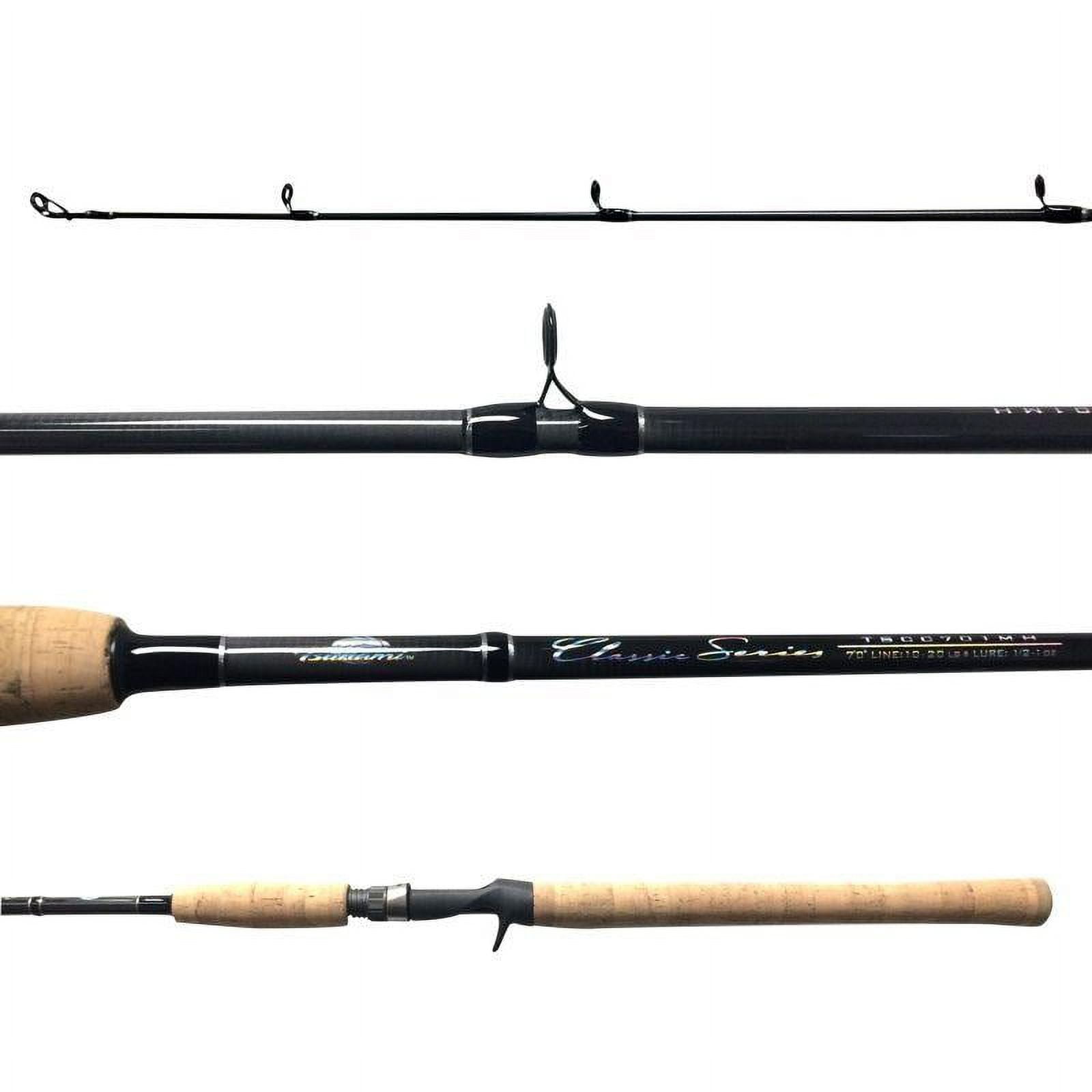 Tsunami Classic 3pc Travel Rod Saltwater Spinning Striper 7'6