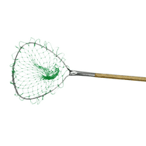 Tsunami Crab Net 60'' Wood Handle – Durable Mesh for Crabbing