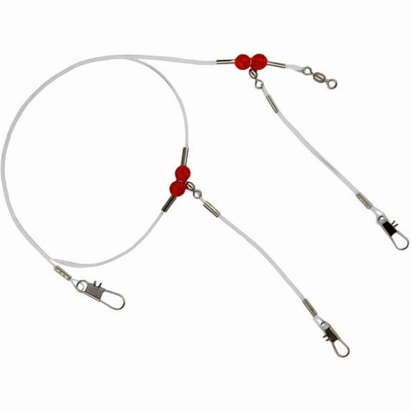 Tsunami Double Drop Bottom Rig, Mono - 4 pack