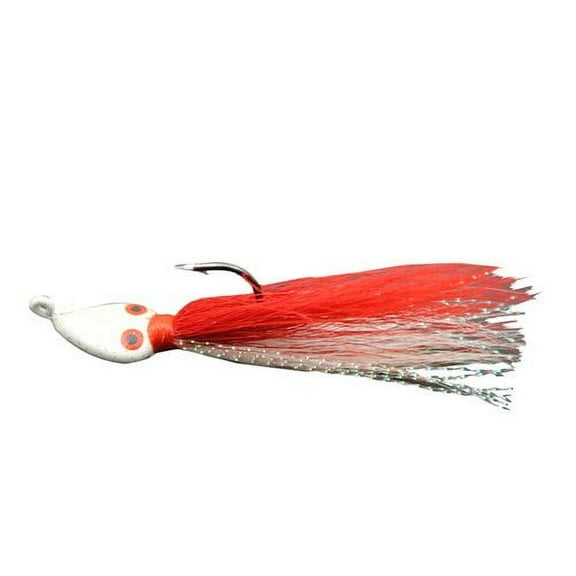 Tsunami Flats Jig Fishing Lure 1/4 oz.  Red/White