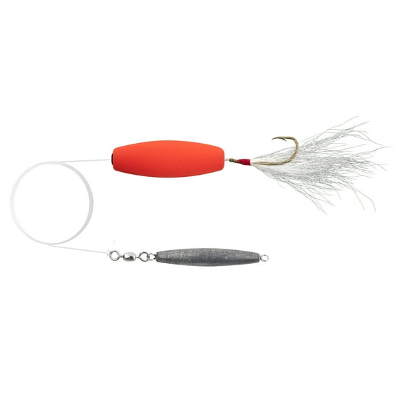 Tsunami Flounder Rig Fishing Lure – 1/0 Hook with Bucktail, 1 oz.