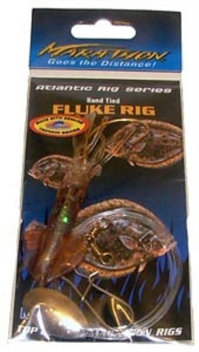 Tsunami Fluke Pro Rig Spinner with 3'' Natural Squid, 2/0