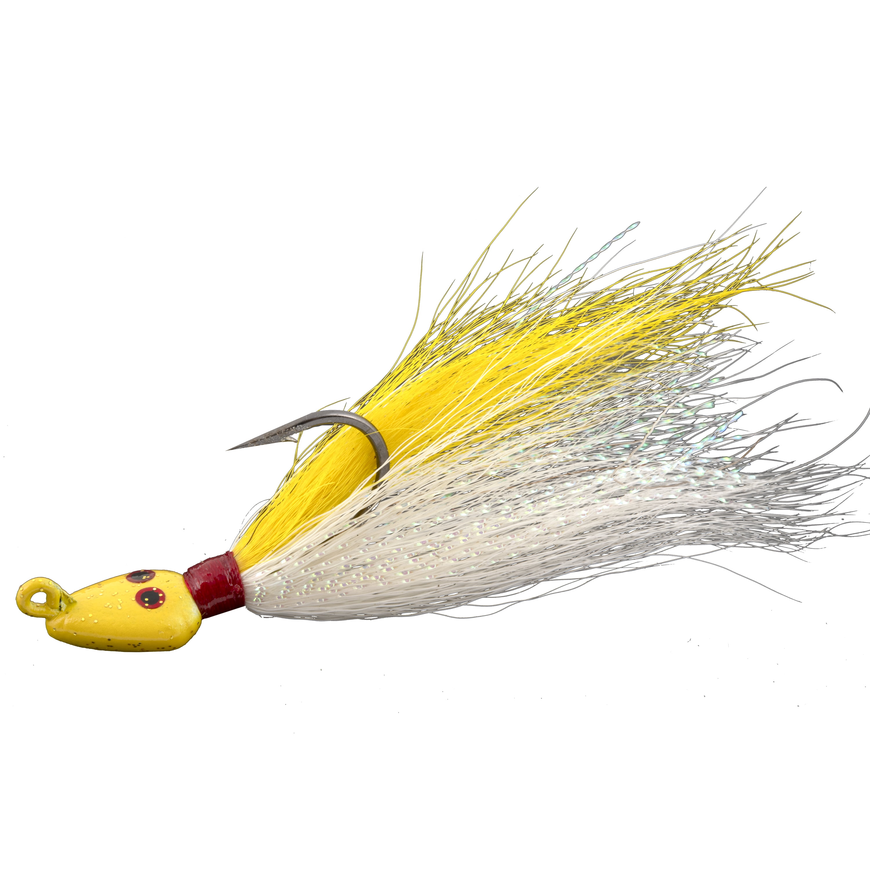 Tsunami Flats Jig Fishing Lure - Yellow/White, 1/4 oz.