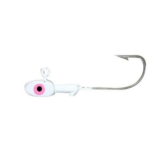 Tsunami Lead Jig Head Fishing Lure 3/8 oz. – White, 8-Pack