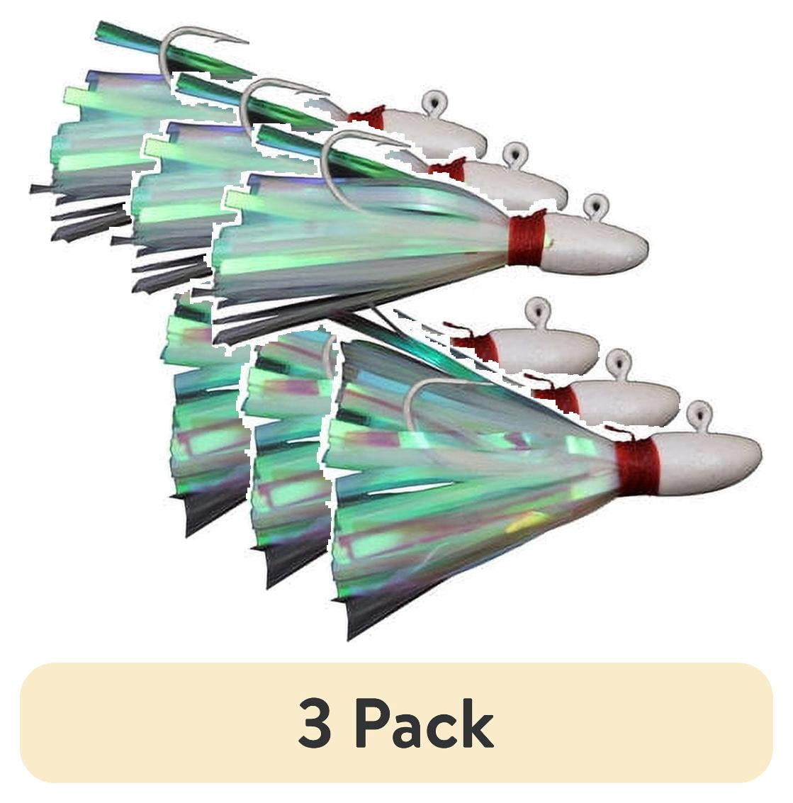 Key West Bonefish Bucktail Jigs - Straight, 1/8 Oz, Light Brown, 3 Pack With Weed Guard