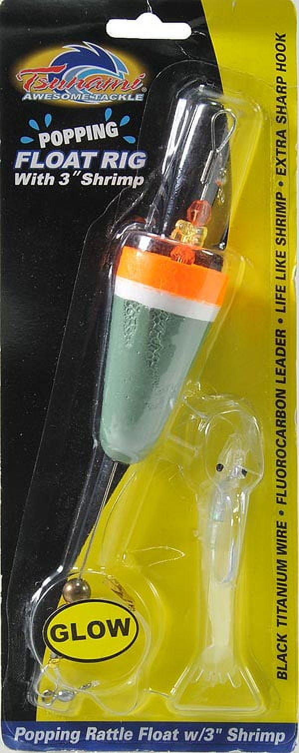 Tsunami Popping Cork Shrimp Rig, Green