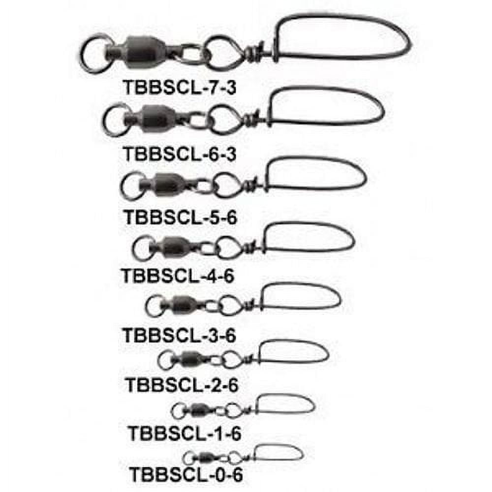 Tsunami Pro Ball Bearing Swivel w/ Coastlock Snap Size 3 6 Pack