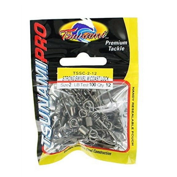Tsunami Pro Power Snap Swivel with Coast Lock Terminal Fishing Tackle