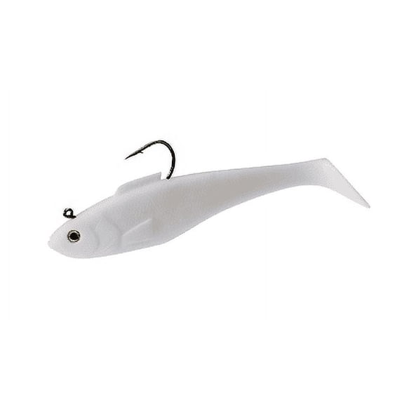 Tsunami Rigged Shad 6'' Opaque White