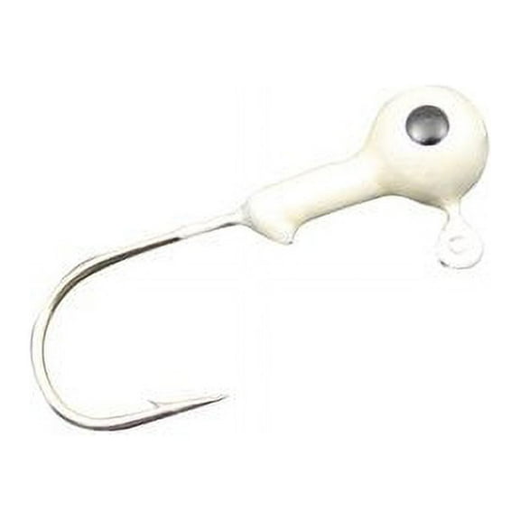Tsunami Round Head Jig Fishing Lure 1/4 oz White 8 Count