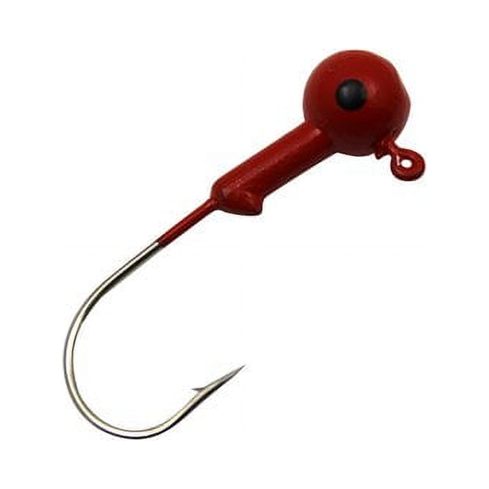 Tsunami Round Head Jig, Red, 1/4 oz