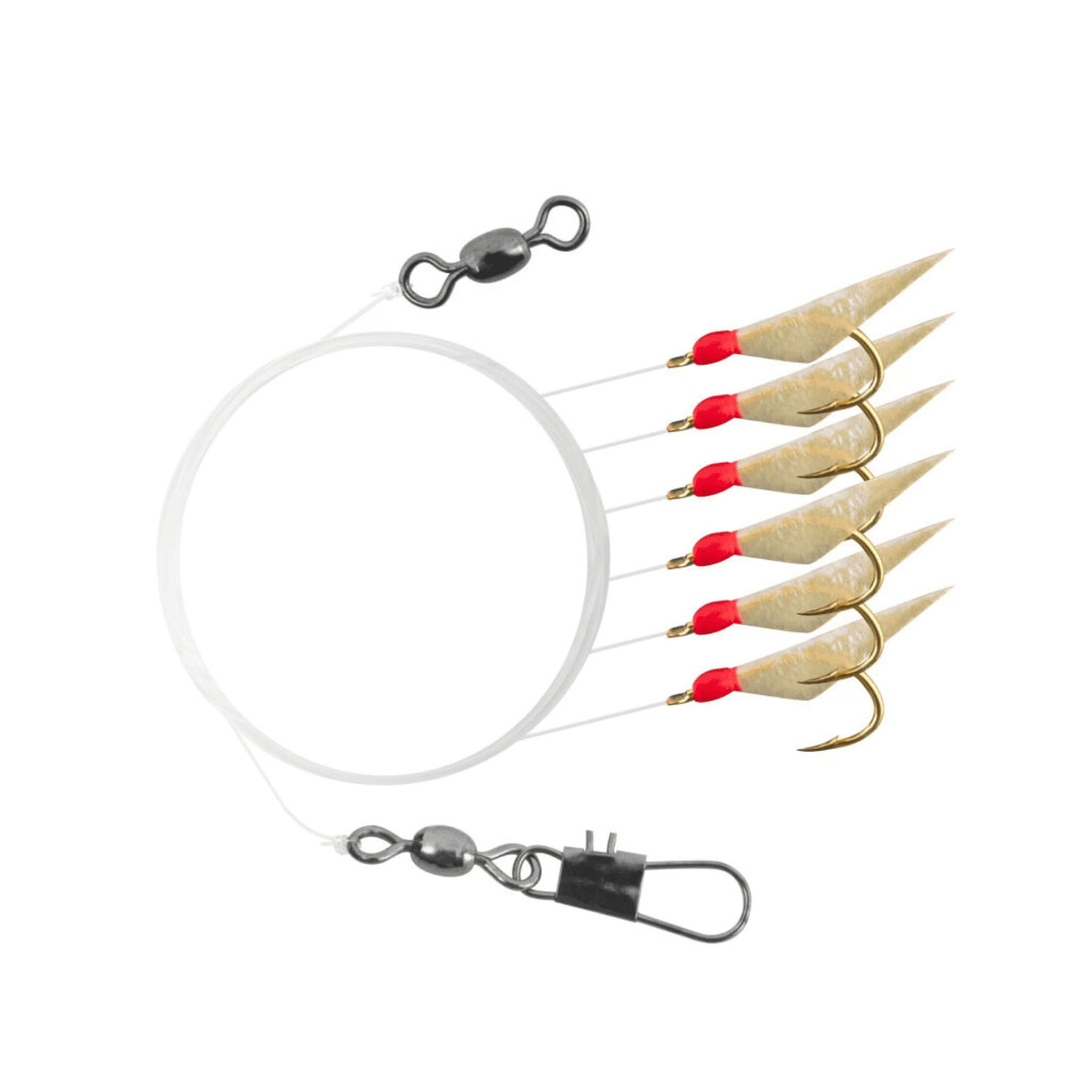 Tsunami Sabiki Fishing Rig Iridescent Red Head