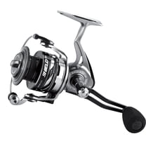 Tsunami Shield Spinning Fishing Reel – Water Resistant, Aluminum Body, 4 Bearings, Braid Ready
