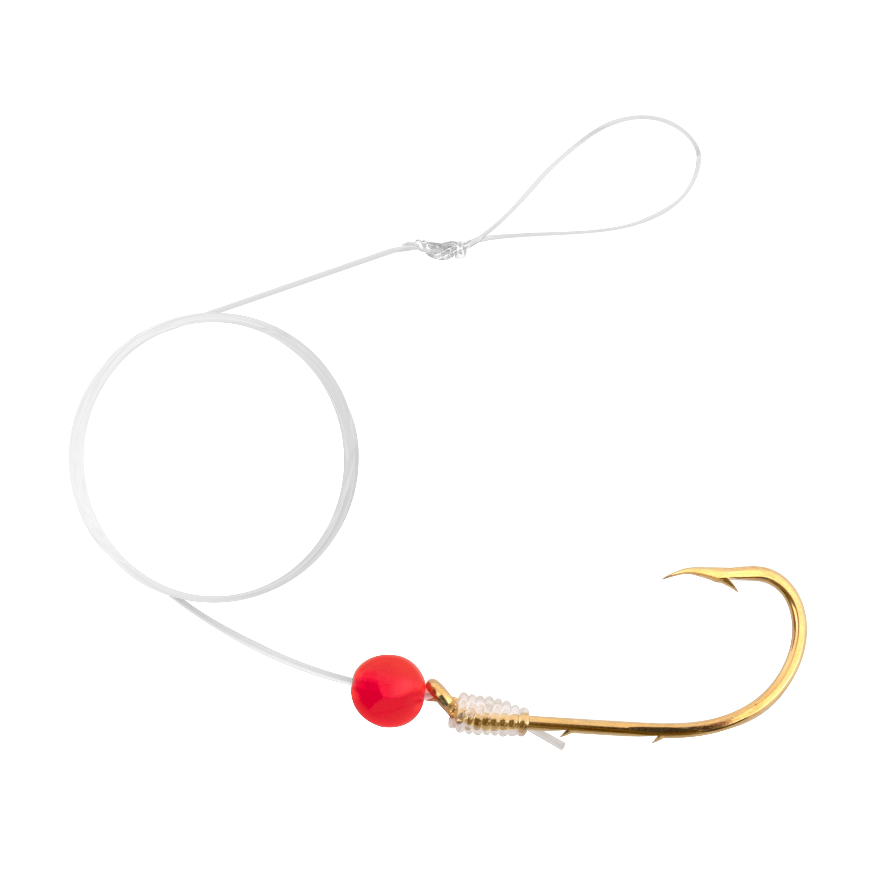 Tsunami Snelled Porgy Hook- Size 1- 12" 30lb Leader- 4 Pack, TS-PS1230-1