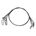 thumbnail image 1 of Tsunami Stainless Black Coated Steel Wire Leader, 10pk, 12", 30lb, TSWLB-30-12, 1 of 1
