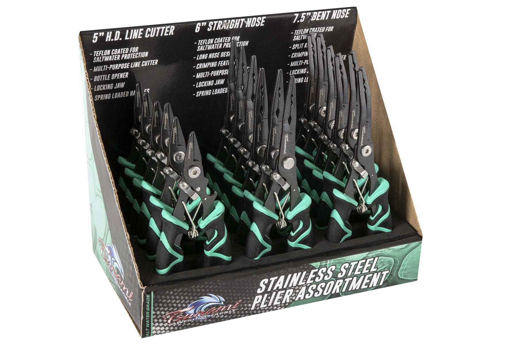 Tsunami Stainless Steel Assorted Fishing Plier Set, 3-Piece