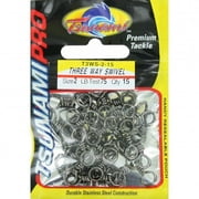 Tsunami Stainless Steel Terminal Tackle Three 3 Way Swivel 55lb Lure T3WS-4-30