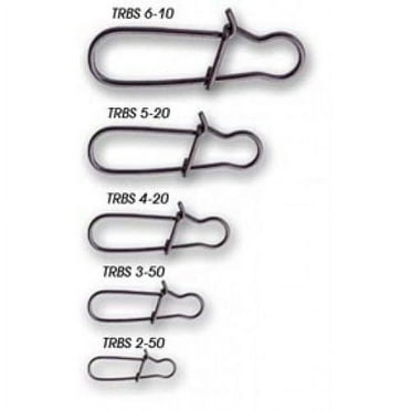 Tsunami TRBS Stainless Steel Round Bend Snaps - Size 5, 75 lb. Test, 20-Pack