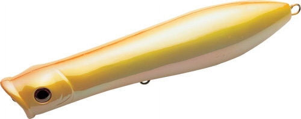 Tsunami Talkin' Pencil Popper 4" Fishing Lure - Floating, GT Striper, Black/Silver