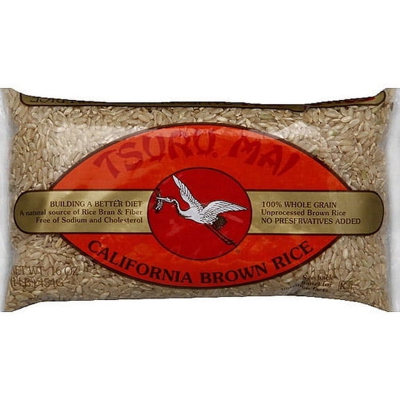 Tsuru Mai California Brown Rice, 16 oz, (Pack of 12)