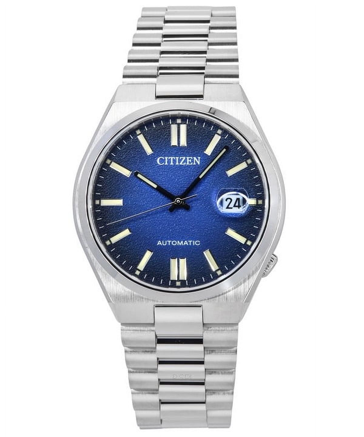Reloj para hombre Tsuyosa automático con esfera azul NJ0151-88L