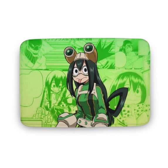 Tsuyu Asui Bathroom Rugs, Extra Soft And Absorbent Bath Mat, Non-Slip, Machine Washable, Quick Dry Shaggy Bath Carpet for Bathroom Floor, Tub, Shower