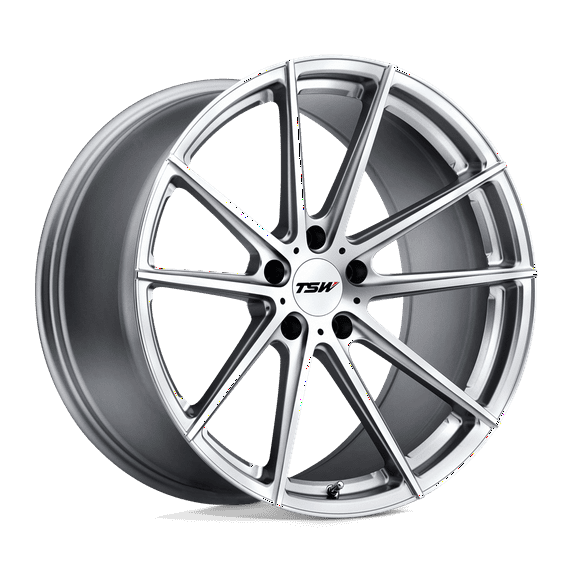 Tsw Bathurst 20X8.5 5X112 20Et 76.1Cb Silver W/ Mirror Cut Face Wheel