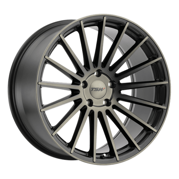 Tsw Luco 19X8.5 5X114.3 40Et 76.1Cb Matte Black W/ Machine Face & Dark Tint Wheel
