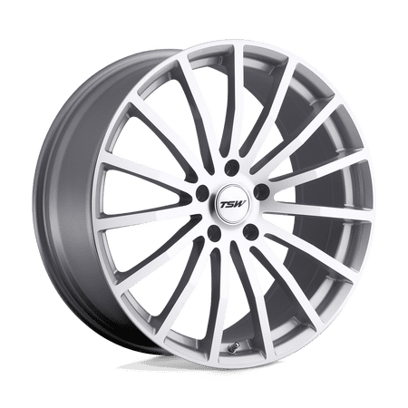 Tsw Mallory 20X10 5X112 42Et 72.1Cb Silver W/ Mirror Cut Face Wheel
