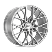 Tsw Sebring 18X9.5 5X120 20Et 76.1Cb Silver W/ Mirror Cut Face Wheel