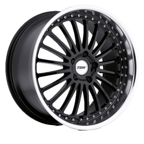 Tsw Silverstone 18X8 5X110 40Et 76.1Cb Gloss Black W/ Mirror Cut Lip Wheel