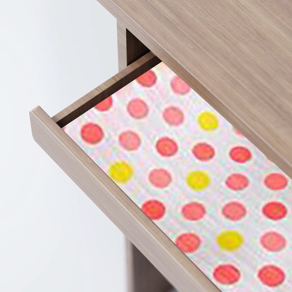 Tswift 118" X 12" Non-Slip Kitchen Cabinet Shelf Liner, Easy-Cut Washable Drawer Mat for Refrigerator Pantry Desk, Durable Paper Liner Protects Furniture from Dust Moisture, Drawer Liner*1