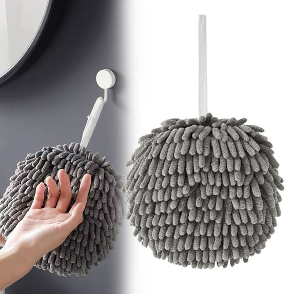 Tswift 2PCS Cloth Hanging Hand Towel Hot Sale, 2024 New Absorbent Hanging Hand Towel for Kitchen & Bathroom 2PCS Plush Hand Towel Puff Hand Towels Bathroom Hand Towels Soft Plush Hand Dry Towels