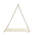 thumbnail image 1 of Tswift 44Cm Long Premium Wood Swing Hanging Rope Shelves, Plant Flower Pot Holder - Home Decor, Balcony Garden Tool, 1 of 6