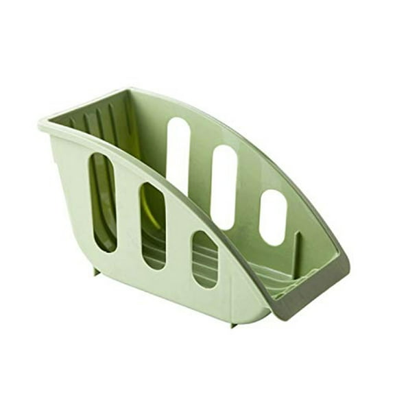 Tswift Card Slot Bowl Storage Basket - Rack Drain Shelf for Kitchen, Plastic Home Dish Shelf, Space Saving Bowl Organizer