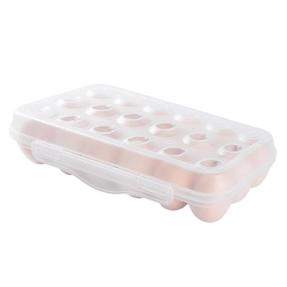 Tswift Clear Stackable Egg Holder for Fridge, Anti-Collision Bpa-Free Plastic Tray, Space-Saving Organizer for Deviled Eggs, Camping, Rv, Meal Prep, Buffet Display, 1* Egg Storage Box