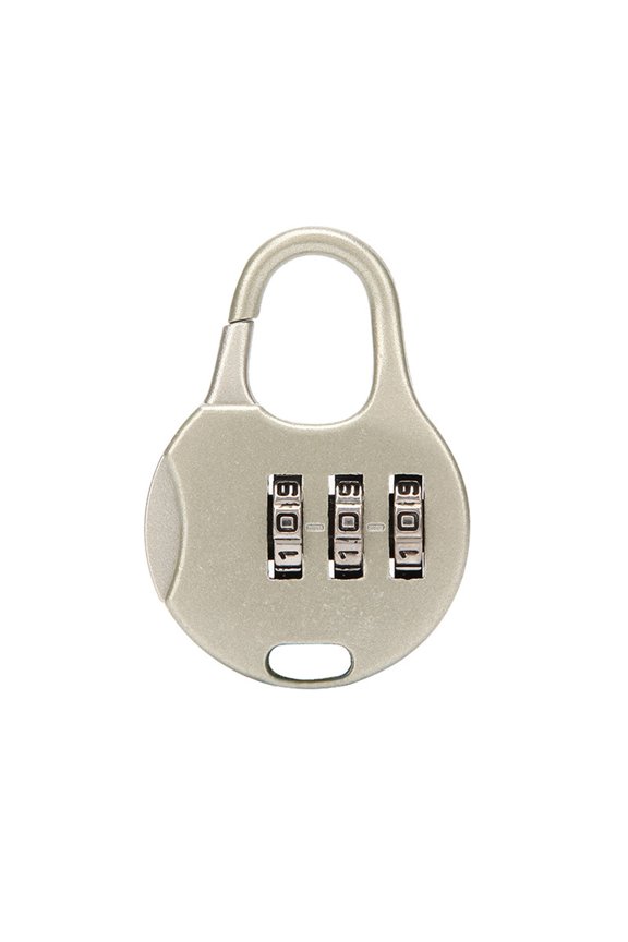 Clearance! Combination lock 108 silver, make of Metal, 2.76 X 1.97 INCH, Silver