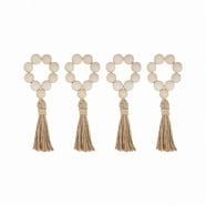 Efavormart 4 Pack | Rustic Burlap Napkin Rings, Handmade Braided Jute ...