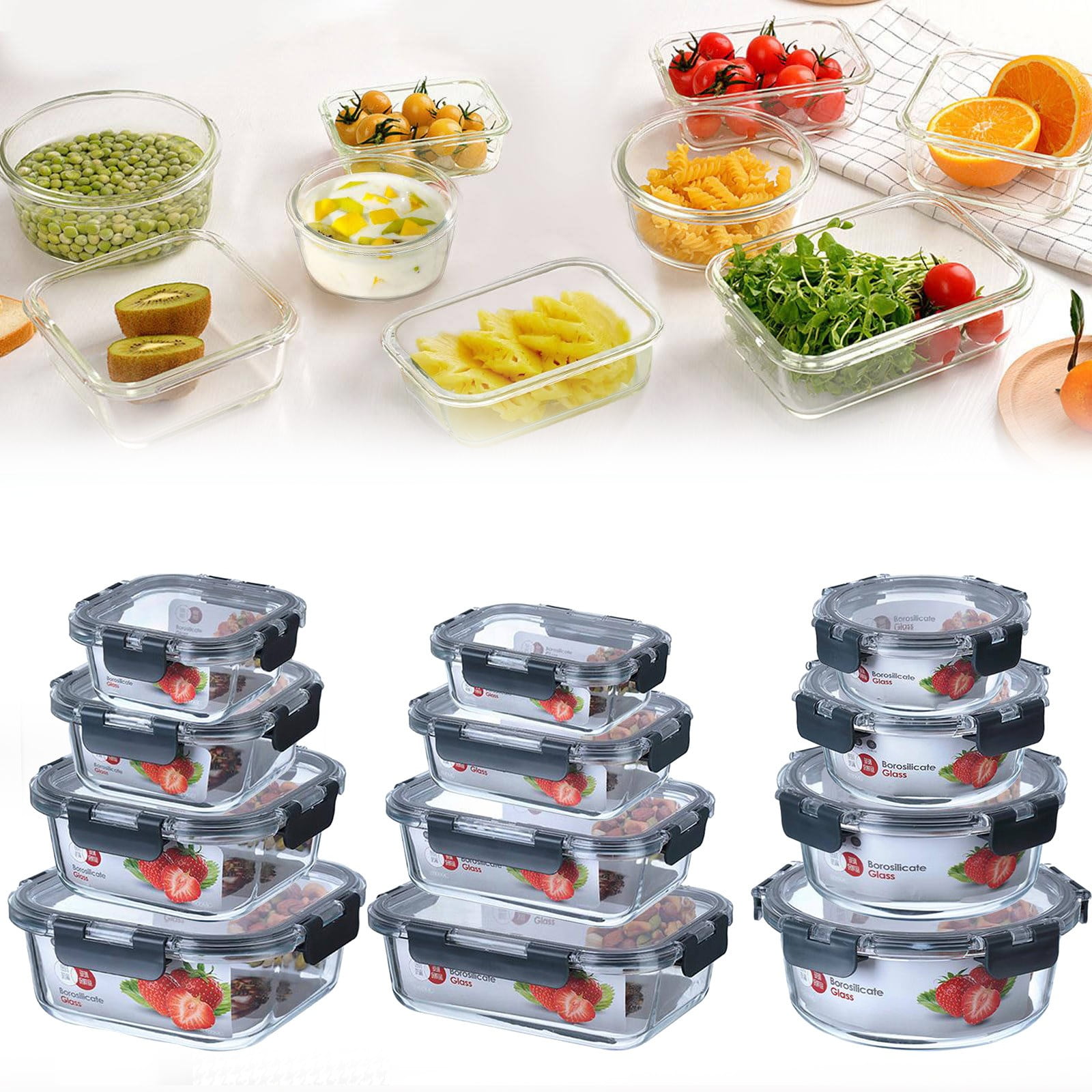 Tswift Glass Storage Containers with Lid 300Ml on Sale, BpaFree