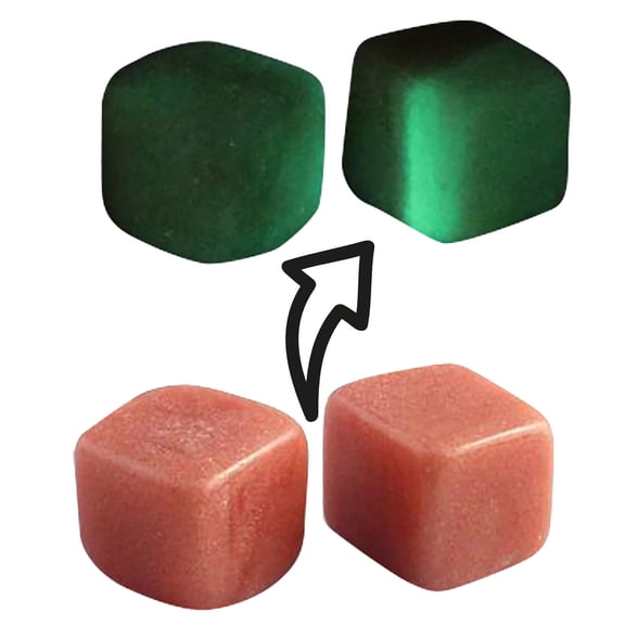 Tswift Glow-In-The-Dark Whiskey Stones Gift Set of 2, Reusable Ice Rocks for Bourbon, Scotch, Wine, Chill Without Diluting, Cool Gadget Present for Men, Party & Bar Use, 2Pc Whiskey Stones