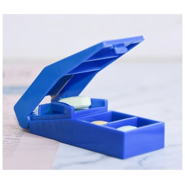 Tswift Hot Sale Pill Cutter Splitter Clearance, Pill Cutter for Cutting Multiple Pills at a Time in Half, Pill Cutter for Small or Large Pills with Hidden Sharp Stainless Steel Blade