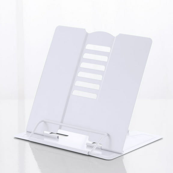 Tswift Metal Reading Bookshelf--A5 Medium, Metal Reading Rest Book Holder Adjustable Cookbook Documents Holder Portable Sturdy Bookstands For Recipes Tablet Music Books With Page Clips