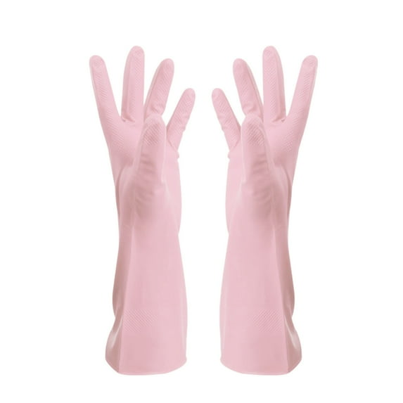 Tswift Rubber Kitchen Cleaning Gloves, Long Cuff Latex Dishwashing Gloves – Waterproof, Durable, Warm for Winter, Ideal for Housework, BBQ, Gardening, Gift for Mom
