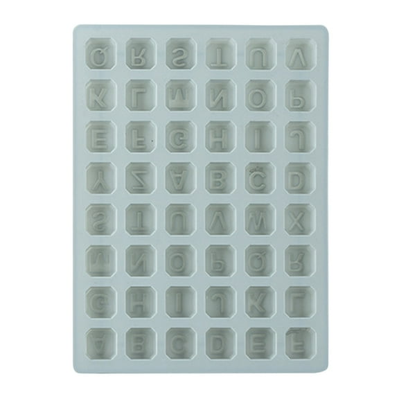 Tswift Silicone Alphabet Molds for Chocolate Candy Jelly, Classic Collection Letter Trays for Diy Cakes, Ice Cubes, Crayons, Holiday & Birthday Party Favors, Bpa-Free Oven Freezer Safe, 1 X Mold