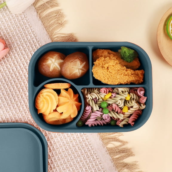 Tswift Silicone Food Container, Portable And Compact Food Storage Box for Kitchen And Household Use, Leakproof Lid for Fresh Keeping, Microwave And Dishwasher Safe for Convenience, 1 Lunch Box