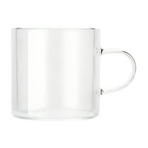 Tswift Thickened Heat-Resistant Borosilicate Clear Glass Water Cup, Elegant Tea Tasting & Small Handled Coffee Mug, Versatile Household Barista Drinkware for Office, Café Or Gift, Cup*1
