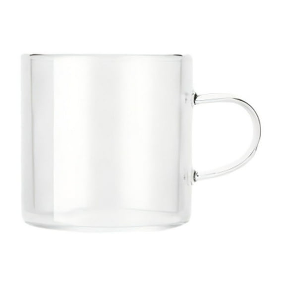 Tswift Thickened Heat-Resistant Borosilicate Clear Glass Water Cup, Elegant Tea Tasting & Small Handled Coffee Mug, Versatile Household Barista Drinkware for Office, Café Or Gift, Cup*1