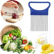 Tswift Vegetable Cutter , Food Slice Assistant Onion Holder For Slicing 2024 New Stainless Steel Onion Holder For Slicing Onion Chopper Easy Quick Slicer For Vegetable Slicing Tomatoes