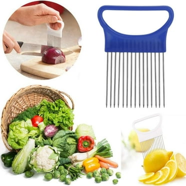 Tswift Vegetable Cutter , Food Slice Assistant Onion Holder For Slicing 2024 New Stainless Steel Onion Holder For Slicing Onion Chopper Easy Quick Slicer For Vegetable Slicing Tomatoes