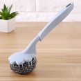 thumbnail image 1 of Tswift Walmart Deals Stainless Steel Wire Ball Pot Washing Brush with Handle Cleaning Ball Brush, Cleaning Brush Stainless with Handle Steel Washing Pot Brush Wire Cleaning Supplies, 1 of 2